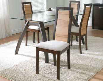 GF-D17 Dining table + 4 chairs